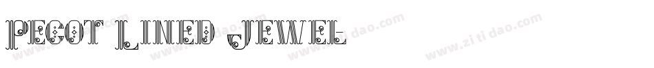 Pecot Lined Jewel字体转换